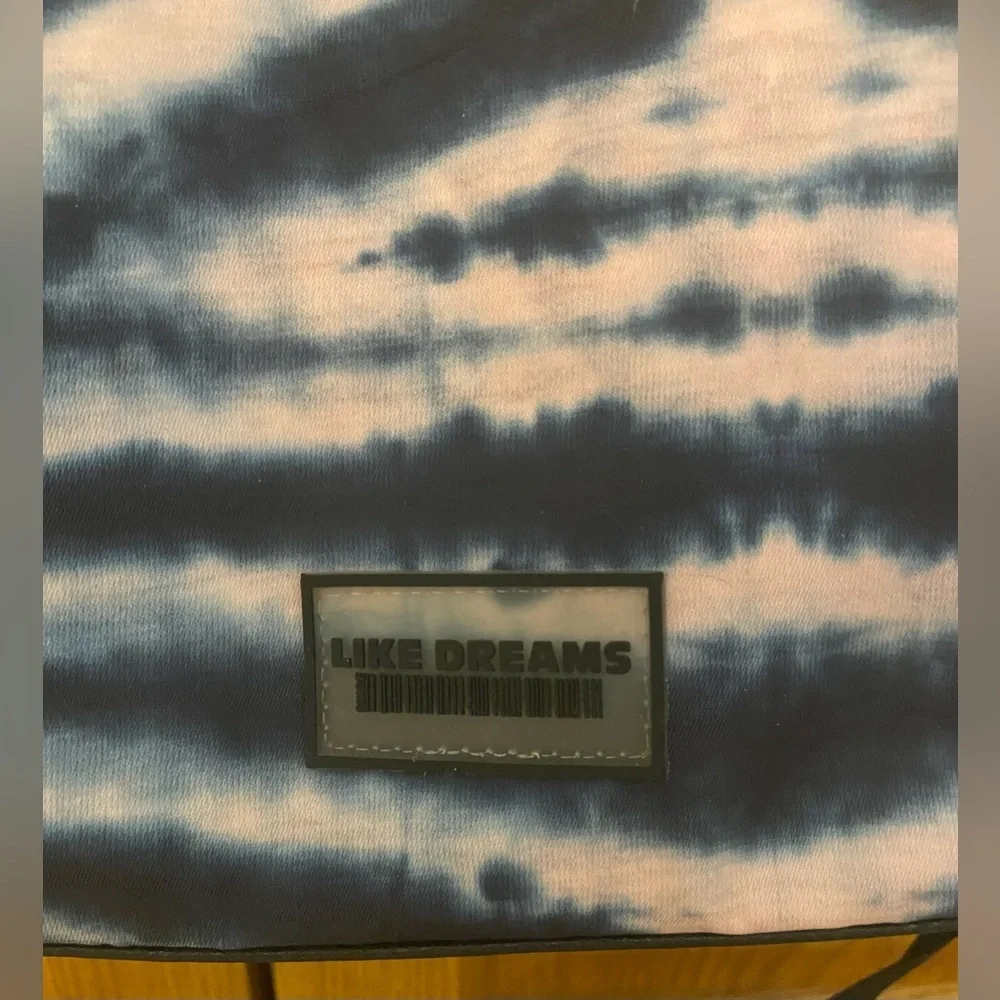 Like Dreams Tie Dye Tote in Baby Pink & Navy